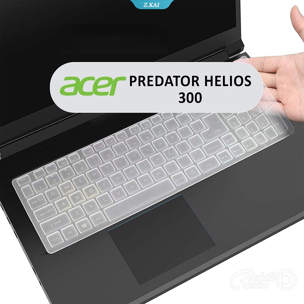 Cover Pelindung Keyboard 15.6 &quot;Acer Predator Helios 300 PH315-52 / 53 / 54 PH317-53 / 54k ZK Bahan Silikon Anti Debu