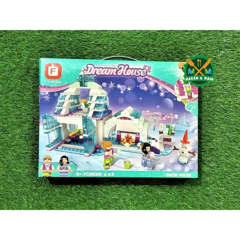 Lego Anak Perempuan Dream House Snow House Mainan Lego Rumah Puzzle Edukasi Anak SNI FC3502E