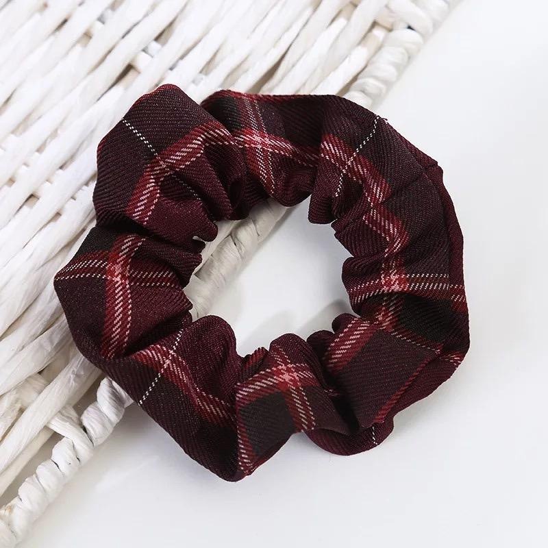 NomiYumi - Ikat Rambut Karet Scruncies Scrunchy Srunchie Pita Aksesoris Hijab Wanita Korea Simple-12