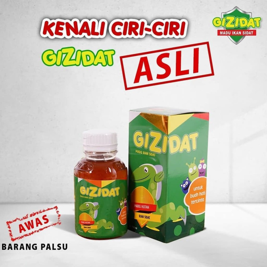 GIZIDAT Madu Gemuk Anak - Vitamin Penambah Nafsu Makan Anak - Daya Tubuh / Penambah Berat Badan Anak