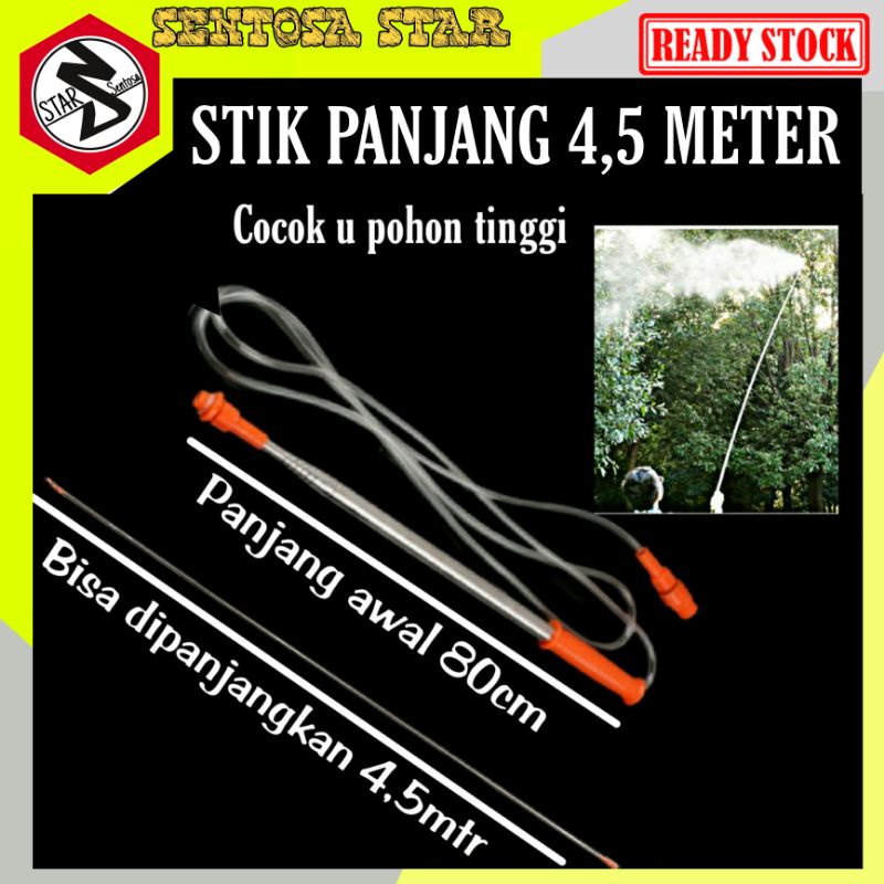 [stik sprayer elektrik panjang 4,5m] STIK SPRAYER PANJANG 4,5 METER UNTUK SEMPROT TANAMAN TINGGI/ ST
