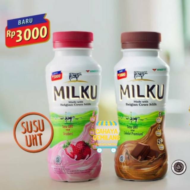 

Susu Milku Coklat Strwaberry Premium Susu Milk 200ml