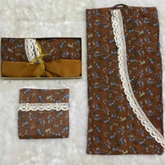 Mukena traveling katun Silky 2 in 1