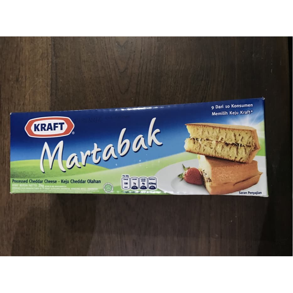 

Keju Cheddar Cheese Kraft Martabak 2kg