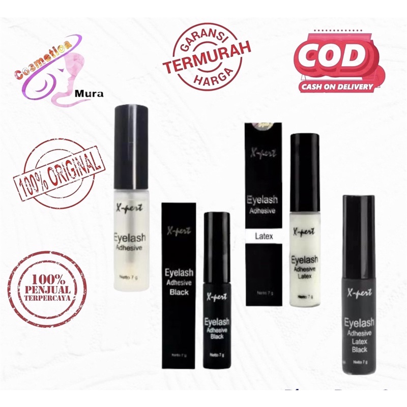 [ premium ] x-pert eyelash adhesive premium xpert - lem x-pert latex - lem non latex x-pert - xpert eyelash adhesive - xpert latex - xpert black latex // lem bulu mata xpert