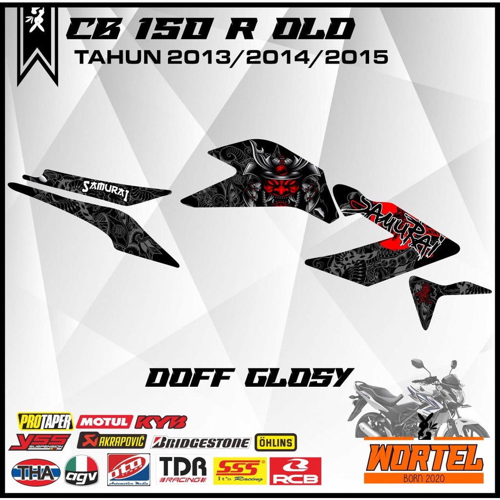 Striping CB 150 R-Sticker Variasi Lis Decal Motor CB150R 2013-2015 Samurai