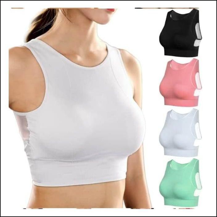 SPORT BRA GENIE BRA PASTEL YOGA BRA BAJU GYM WANITA PREMIUM QUALITY -
