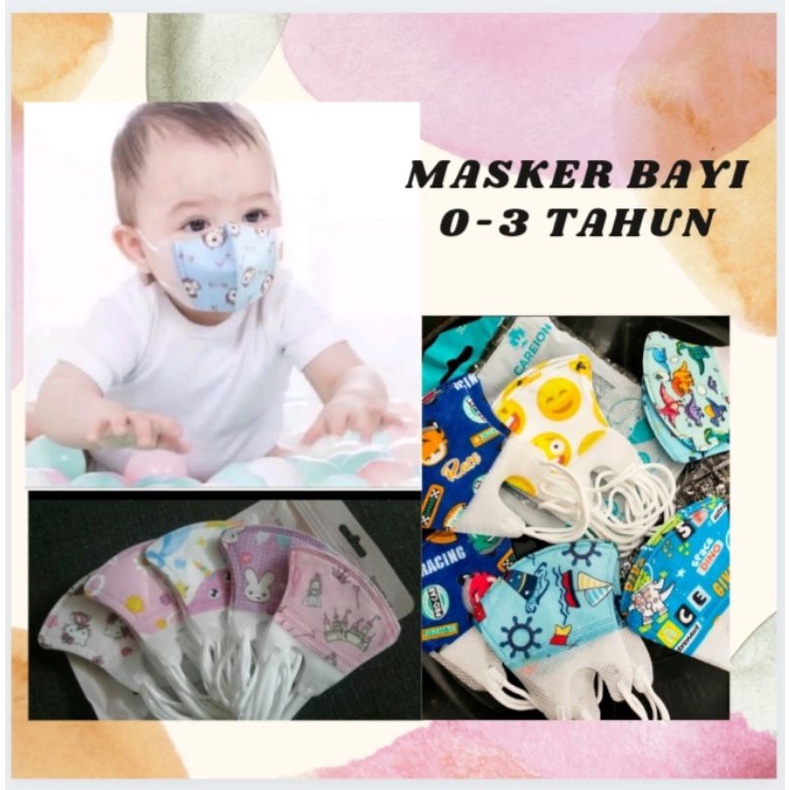 Masker Duckbill anak Masker bayi 0-3 tahun