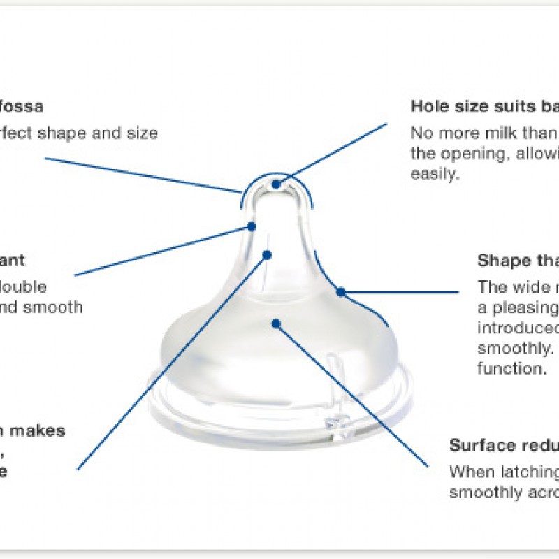 Pigeon Peristaltic Plus Nipple L for Wide Neck Bottle - 2pcs