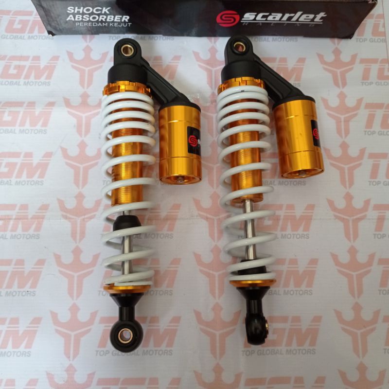 Shockbreaker Tabung Shock SCARLET RX King/Supra/Blade/Kharisma 340mm SCT8971-Putih/Gold3001 320mm
