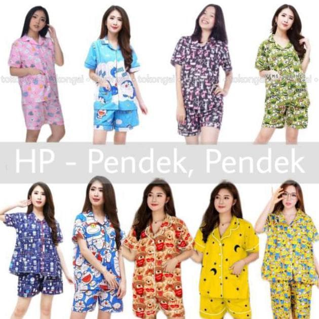 LFF Pajamas Wanita Dewasa Piyama HP Fit to XL