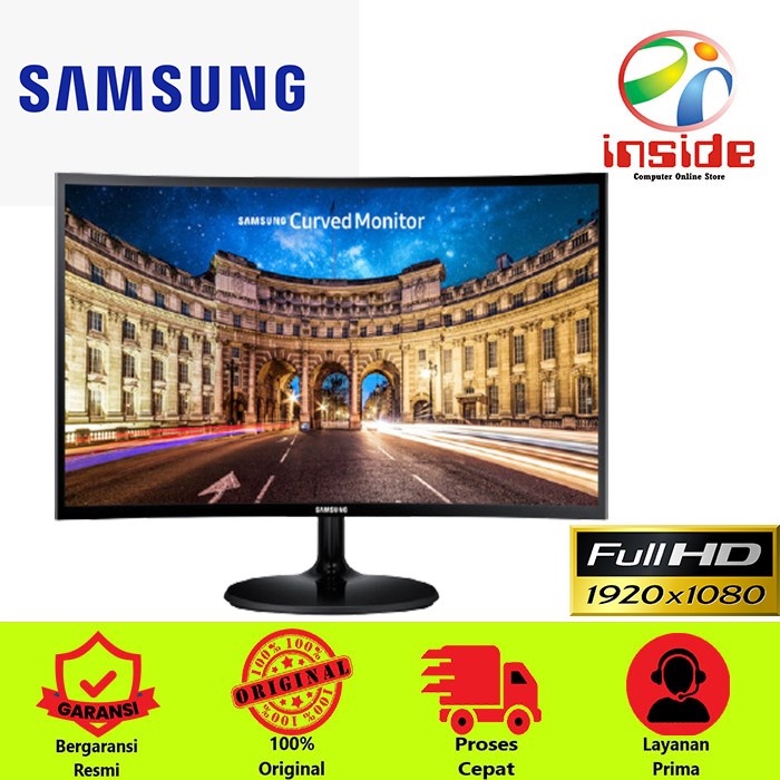 Monitor LED Samsung 24'' Curved C24F390FHE