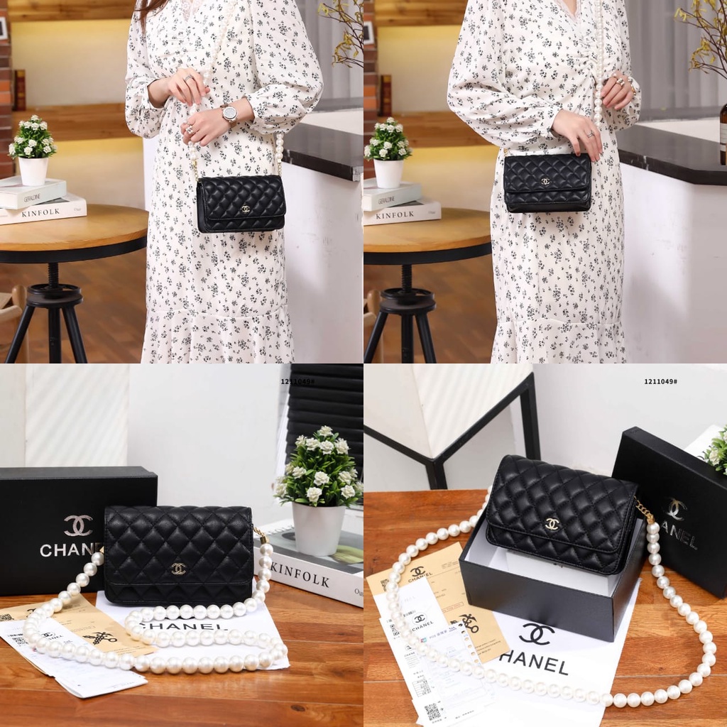 Fashhion LOGO C Pearl Strap WOC Bag 1211049#