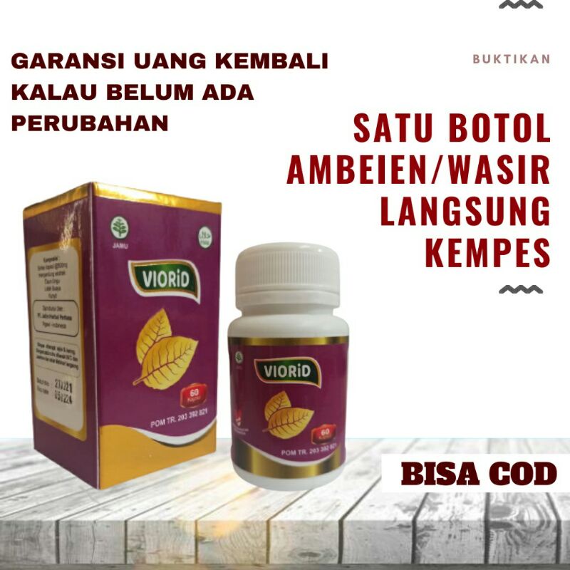 Viorid kapsul Obat ambeien ampuh herbal