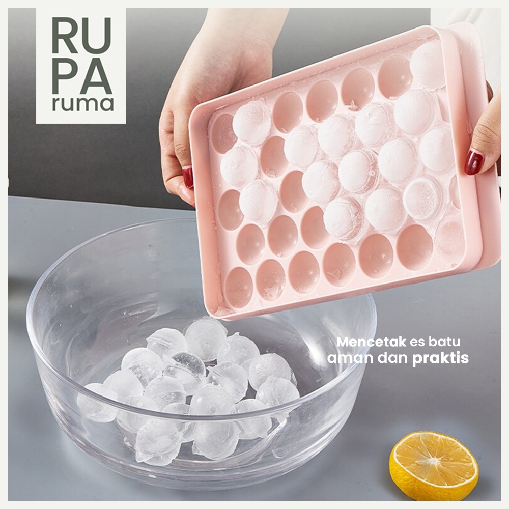 Jual Cetakan Es Batu Bulat 33 Round Ice Cube Tray Indonesia Shopee