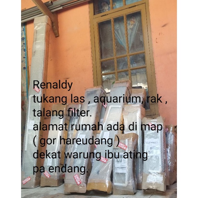 filter talang aquarium 50cm tipe waterfall / air terjun Gratis tutup