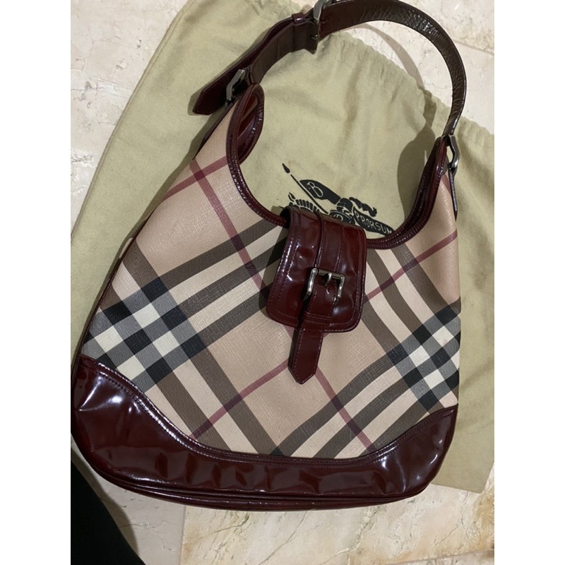 PL Burberry hobo nova check