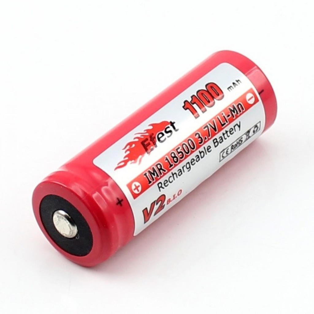 Efest IMR 18500 Li-Mn Batre/Baterai 1100mAh 3.7V