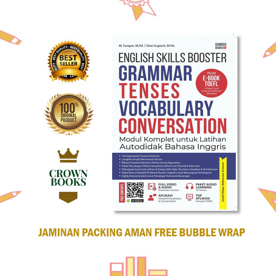 BEST SELLER !! BUKU INGGRIS ENGLISH SKILLS BOOSTER: GRAMMAR, TENSES, VOCABULARY-1