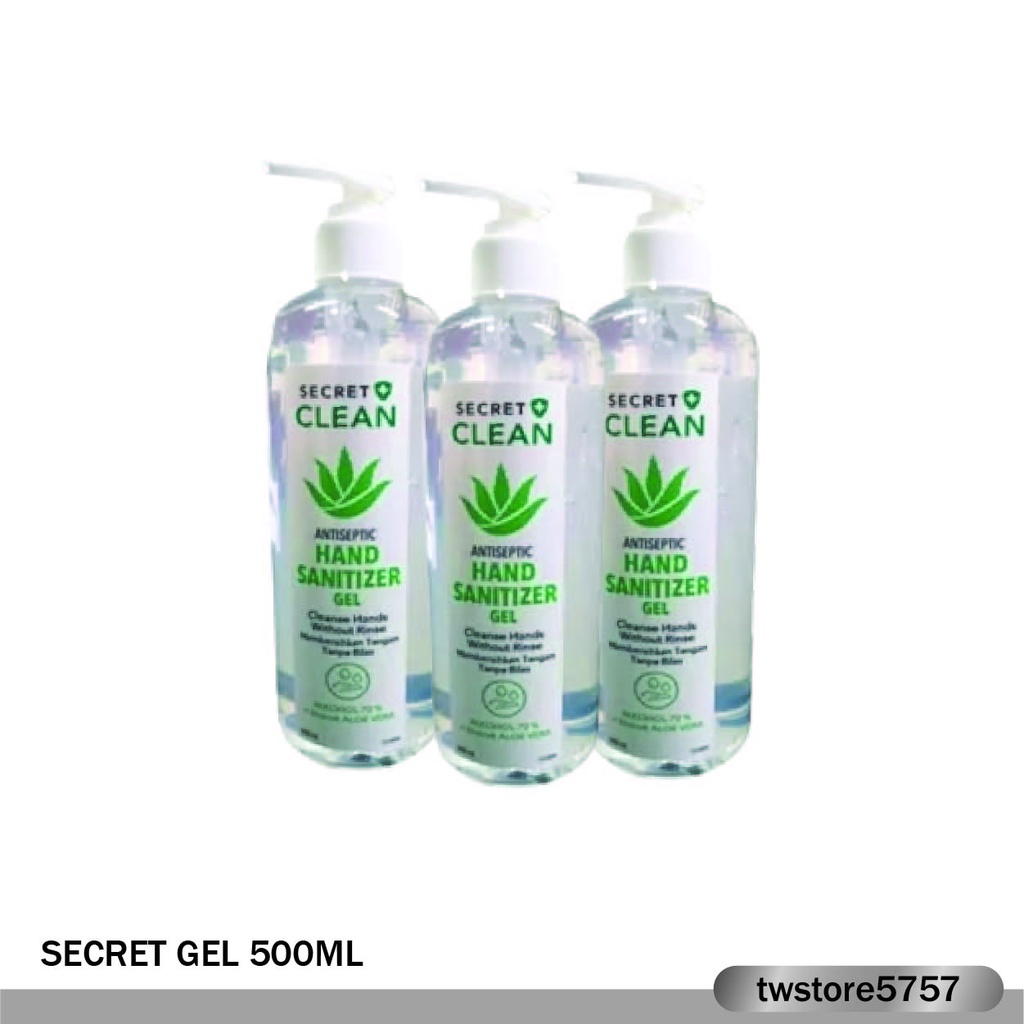 HAND SANITIZER LIQUID GEL FREE SILICON SECRET CLEAN KEMENKES ORIGINAL