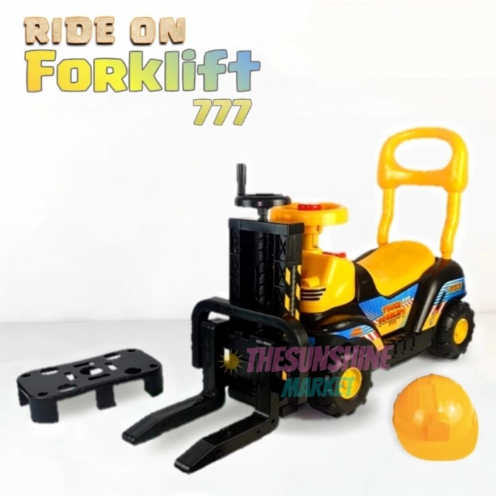 MAINAN ANAK LAKI LAKI MOBIL DORONG FORKLIFT 777 / MOBIL DORONG TRUK GA