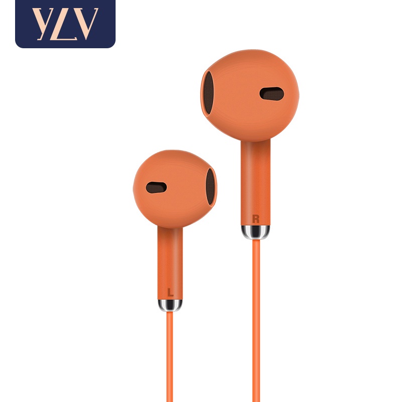 YLV Headset Earphone 3.5mm Macaron Bass In Ear Earphones Gaming Multi Color Wired Stereo Android-0