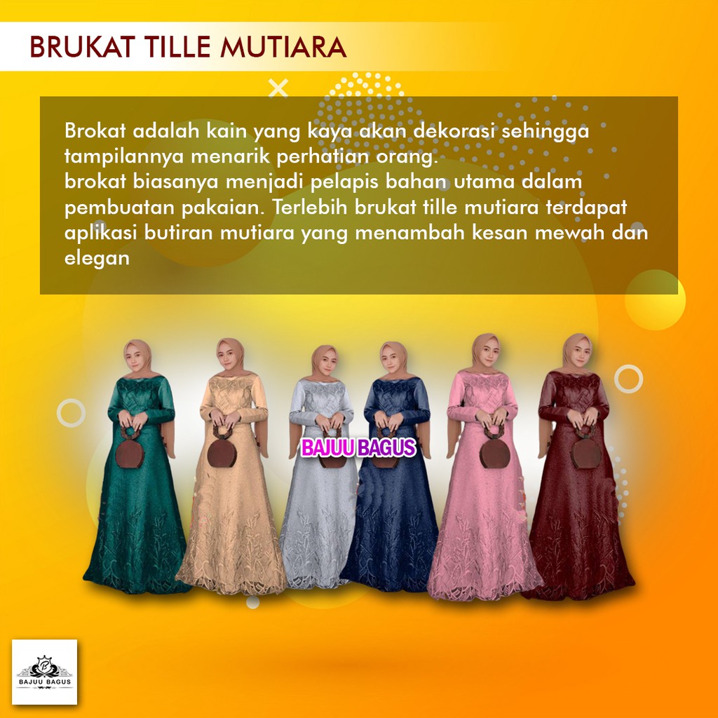 GAMIS BRUKAT GAMIS BROKAT  DRESS MUSLIM GAMIS SYARI AURA GOWN