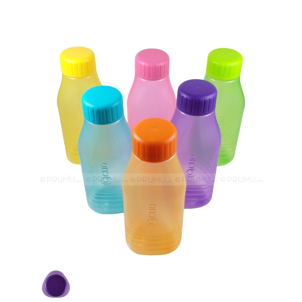 6 Botol Minum Evo 350 ml TRIANGLE Segitiga - Souvenir Ultah - Souvenir Ulang Tahun Anak