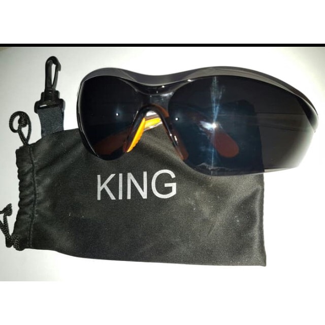 Safety goggles king black colour/kacamata safety warna hitam