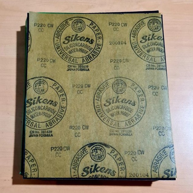AMPLAS SIKENS GRIT #220 ( 10 Lembar)