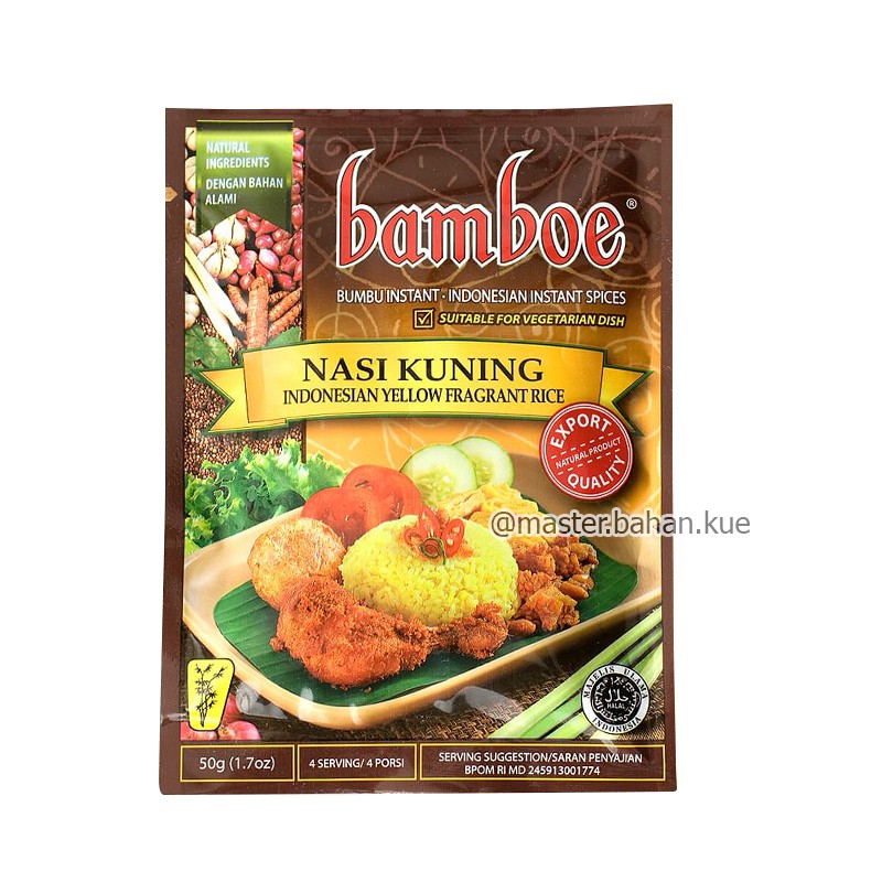 Jual [50 Gr] Bamboe Nasi Kuning Bumbu Instan Shopee Indonesia