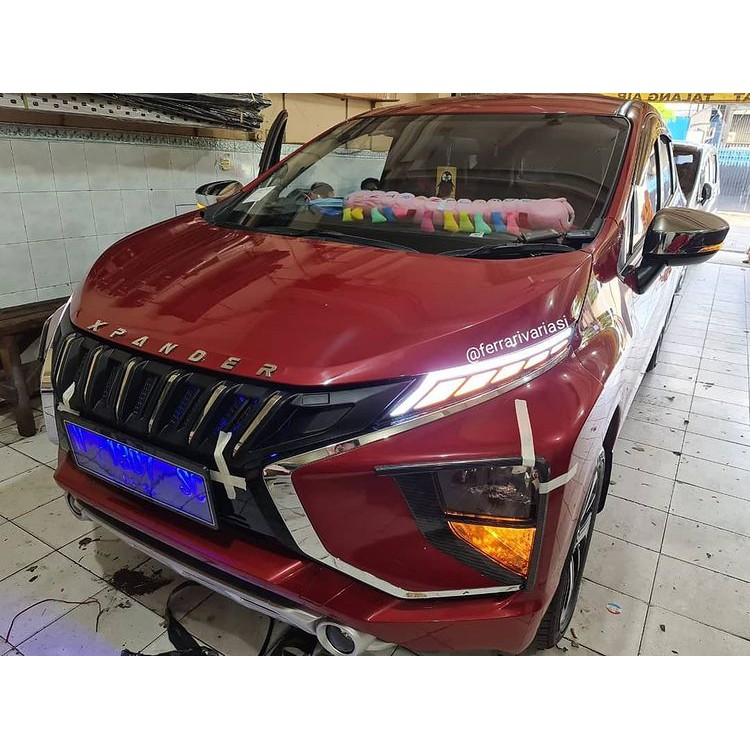 Headlamp LED DRL running sein mobil mitsubishi xpander Ferrari Variasi