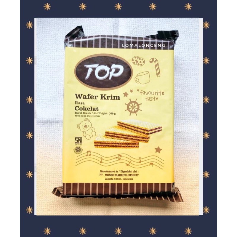 

Piscoklegit_ Wafer Top Rasa Coklat Strawberry Pandan Vanilla 250Gr