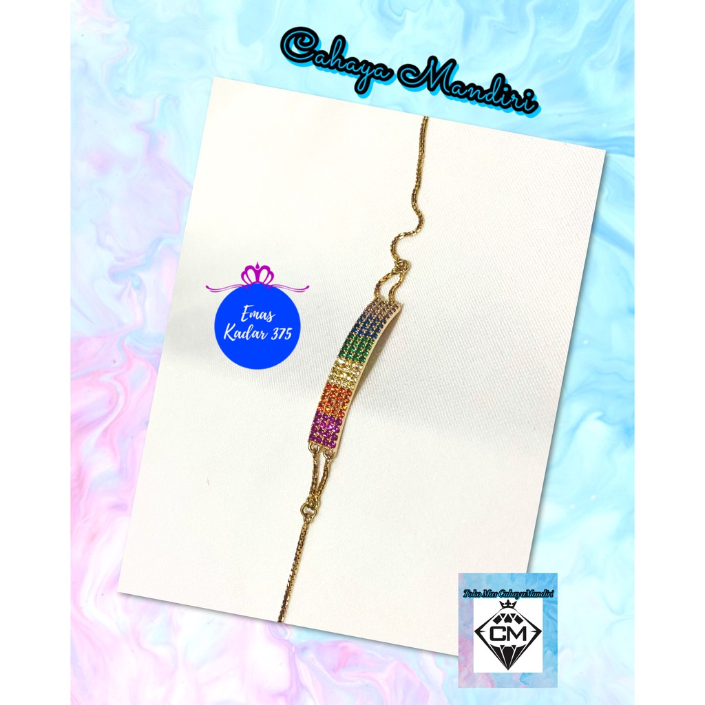 Gelang Emas kadar 375 (8K) Berat 2,96 gram