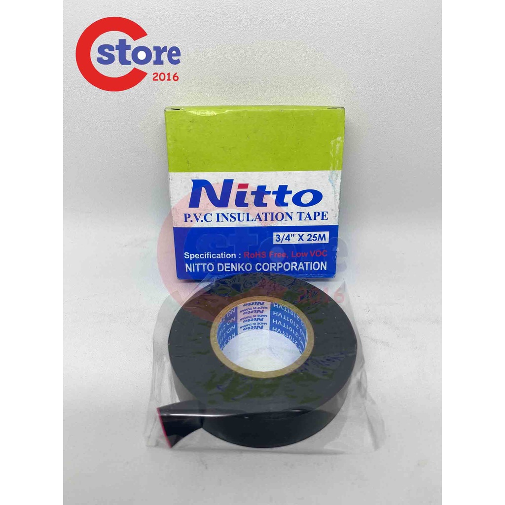 Jual Isolasi Lakban Solatip Listrik Pvc Nitto Inch X M