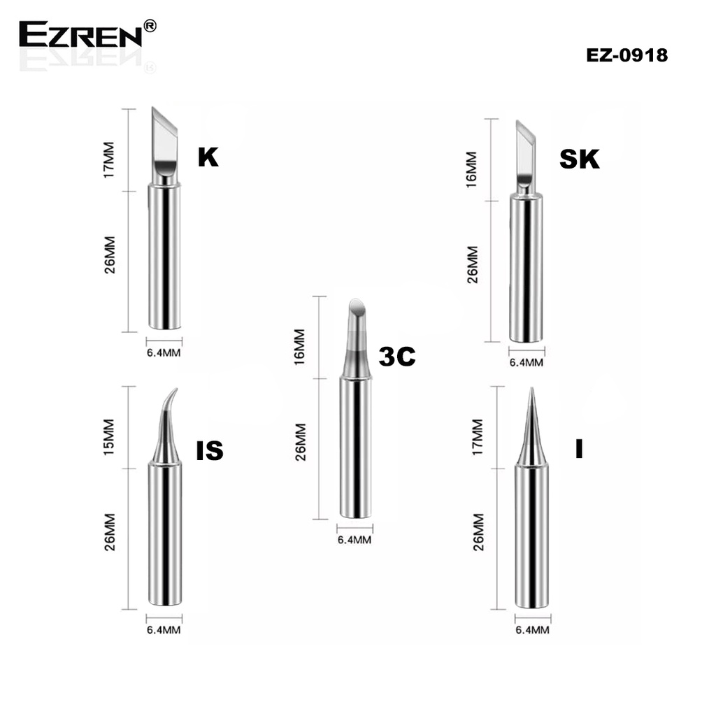 Ezren EZ-0918 Mata Solder Station 5 in 1 Packing Plastik