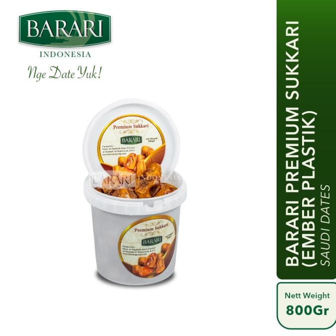 

vaargavaldian5678 Kurma Barari Premium Sukkari 800Gr (Kemasan Ember Plastik)Saudi Arabia TERLARIS TERPERCAYA ORIGINAL