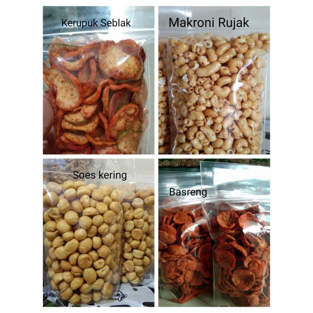 

BASRENG, SOES KERING, MAKRONI RUJAK, KERUPUK SEBLAK kemasan 200gr