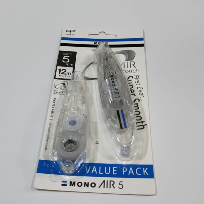 

Gilaa!!! Tombow Correction Tape Mono Air Touch +Reffil (5Mmx6+6Mm) Limited