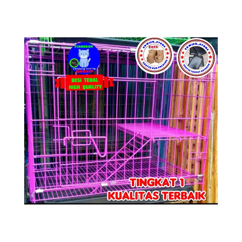 KANDANG KUCING.KELINCI.ANJING BESI LIPAT (KHUSUS GOSEND)-3)⏩60x40x45