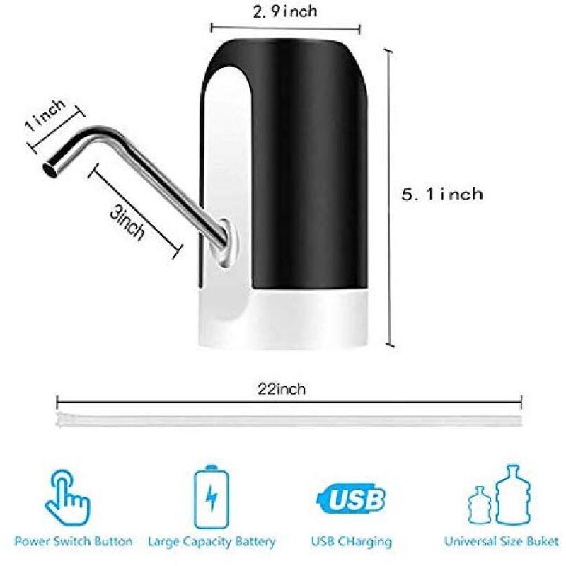 [DEASHOP] DISPENSER/POMPA AIR ELEKTRIK/PORTABEL WATER PUMP CHARGE - Pompa Air Minum USB