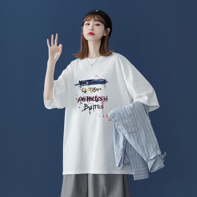Kaos Oversize Wanita / Kaos Wanita / Atasan Wanita