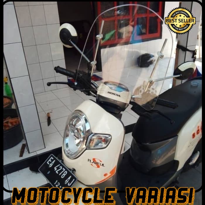 Visor windshield kaca tameng angin motor scoopy genio vario mio beat fino aerox vespa freego [COD]