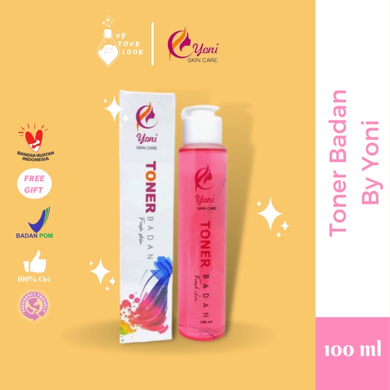 ✨Up Your Look✨ Toner badan by Yoni 100ml pembersih pencerah badan jerawat punggung back acne