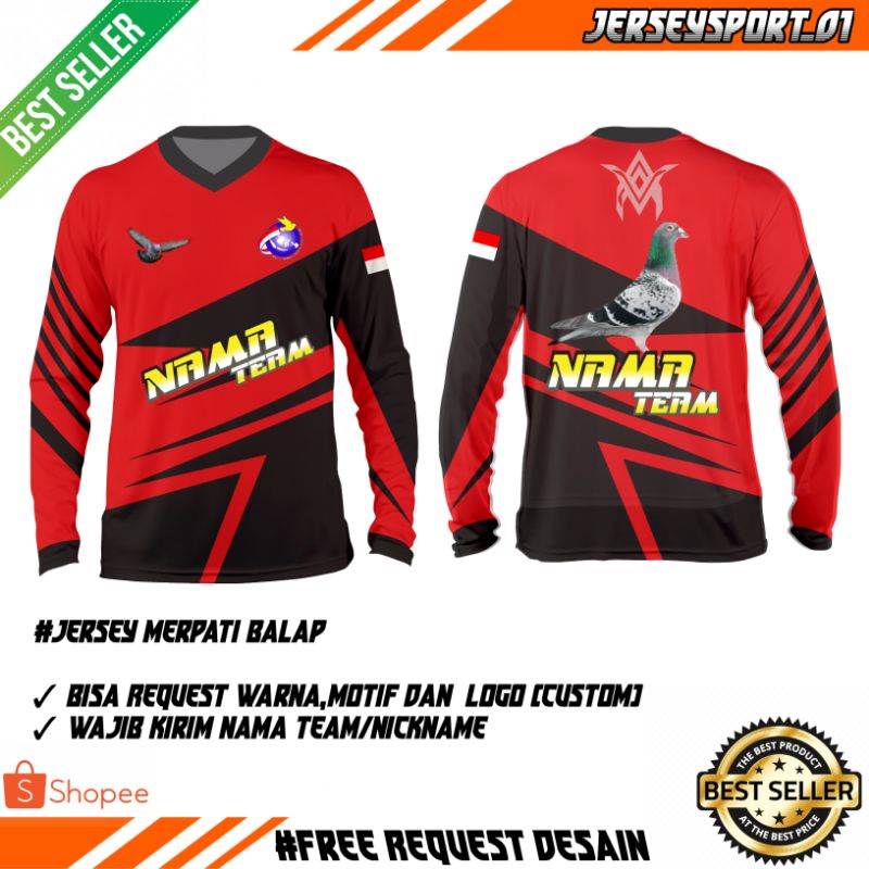 Jersey Merpati Balap Custom