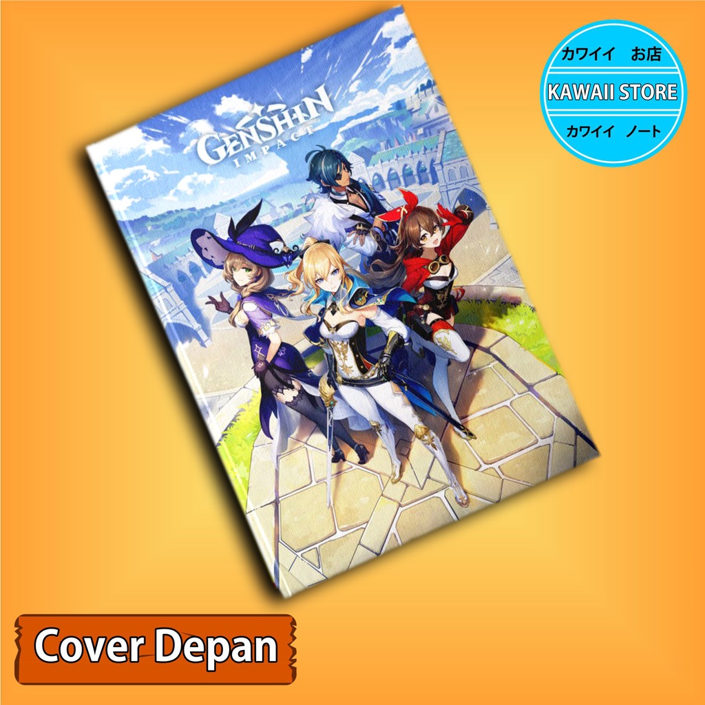 

Notebook / Pocket book Hard Cover Anime Game Genshin Impact CHAR uk A5 & A6 / Notes Book