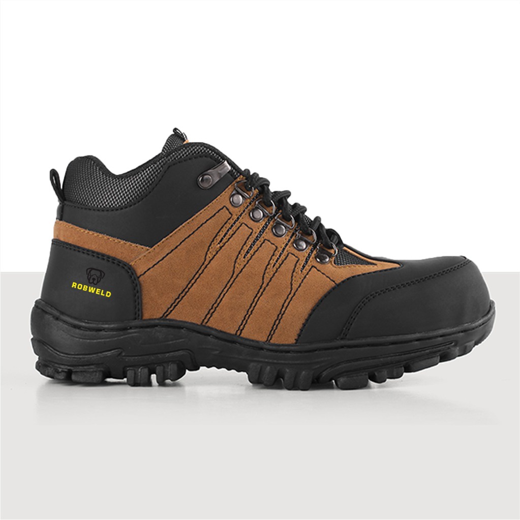 Sepatu Safety Boots Pria, Sepatu Safety Ujung Besi, Sepatu Safety Pria Proyek Kerja Lapangan, Sepatu Safety Outdoor Hiking, Sepatu Septi Gunung BISA COD BAYAR DI TEMPAT-Robweld Original