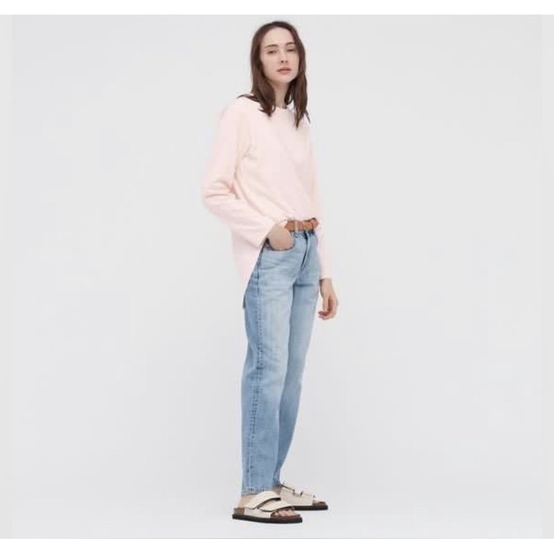 UNIQLO WOMEN TSHIRT PANJANG KATUN SHIRTTAIL