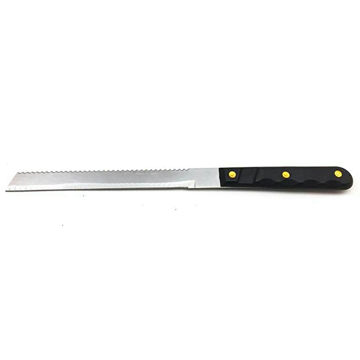 Pisau Roti Panjang 2 Sisi Bread Knife Stainless Steel Alat Potong Bolu — 7