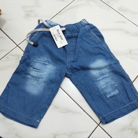 Celana Jeans Anak Laki Laki Pendek Basic Ripped Denim Levis Biru Umur 2 3 4 5 6 7 8 9 10 Tahun